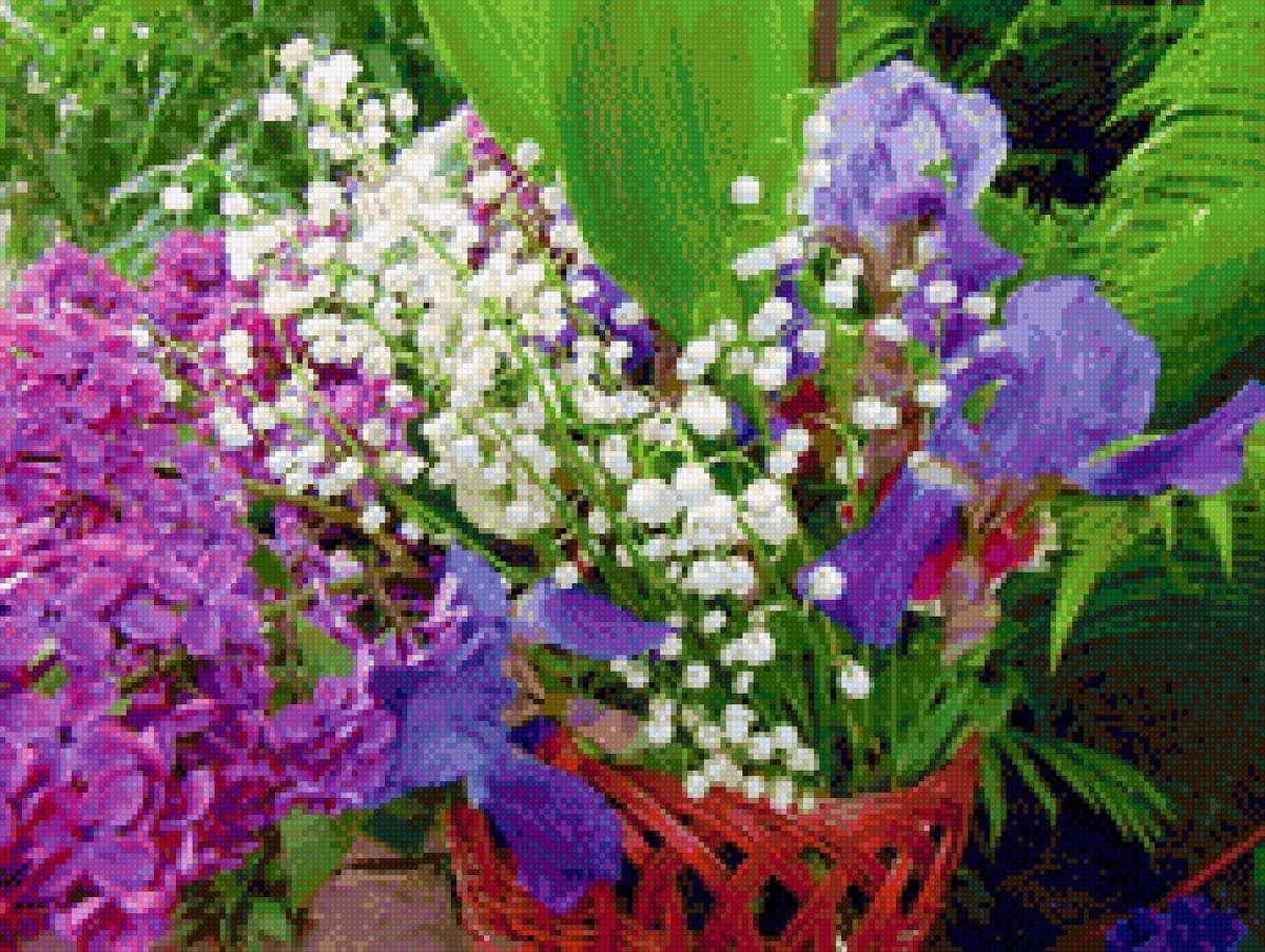 Сирень и Ландыши букет