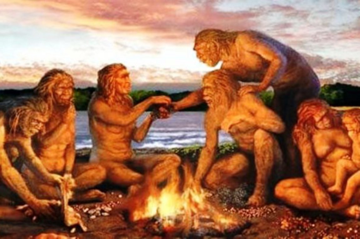 Группа неандертальцев