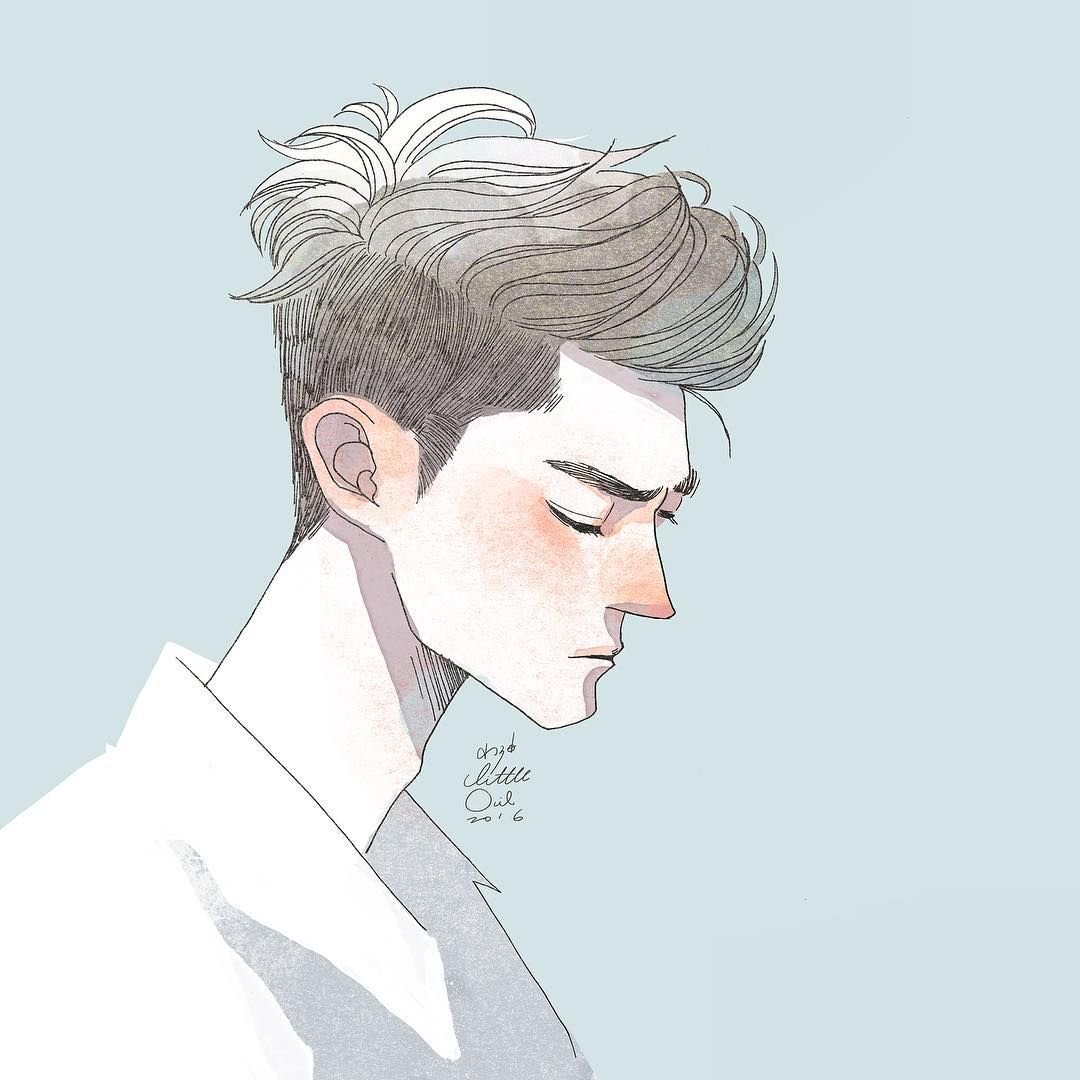 Парень в мультяшном стиле