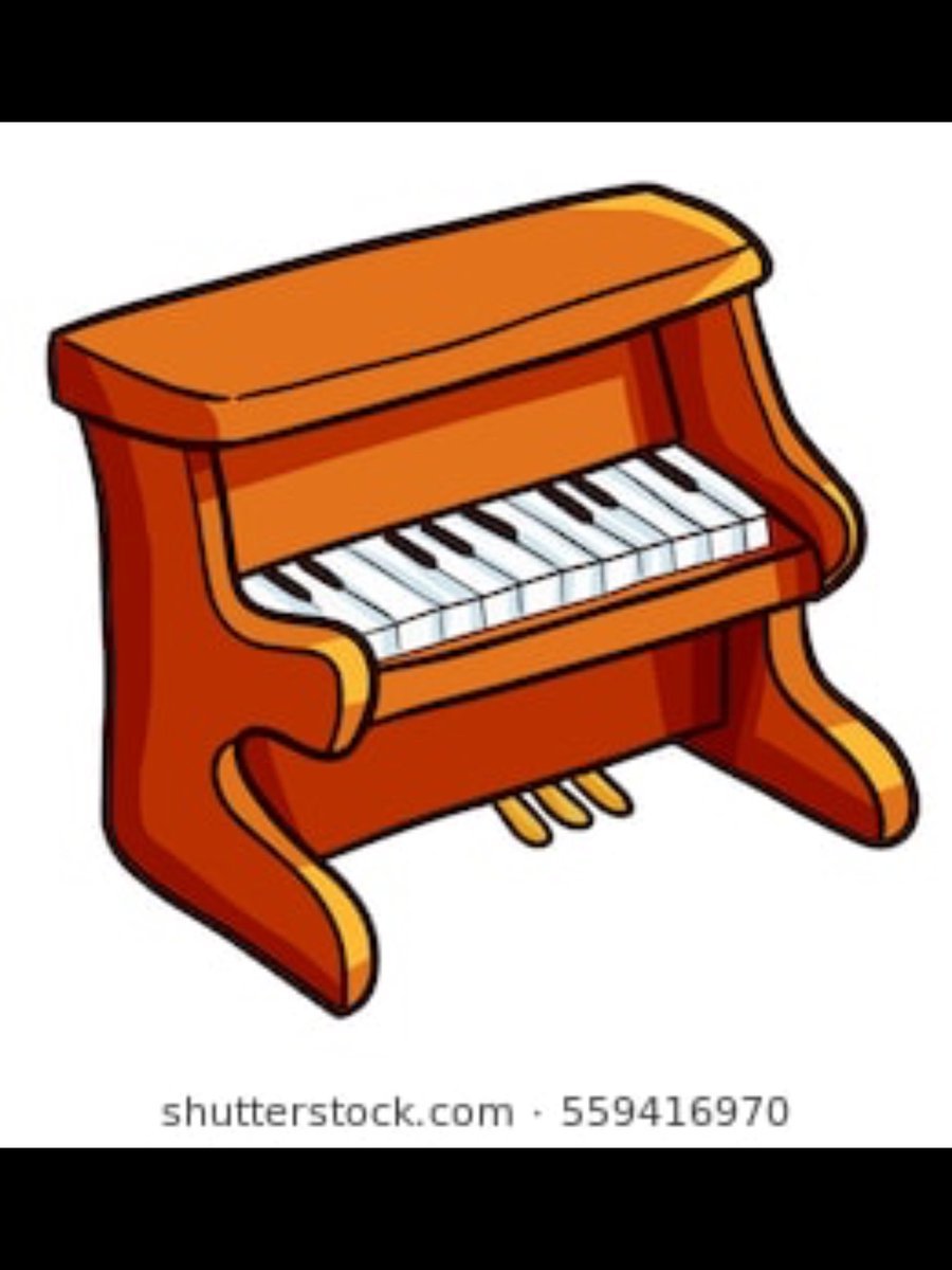 Пианино мультяшный
