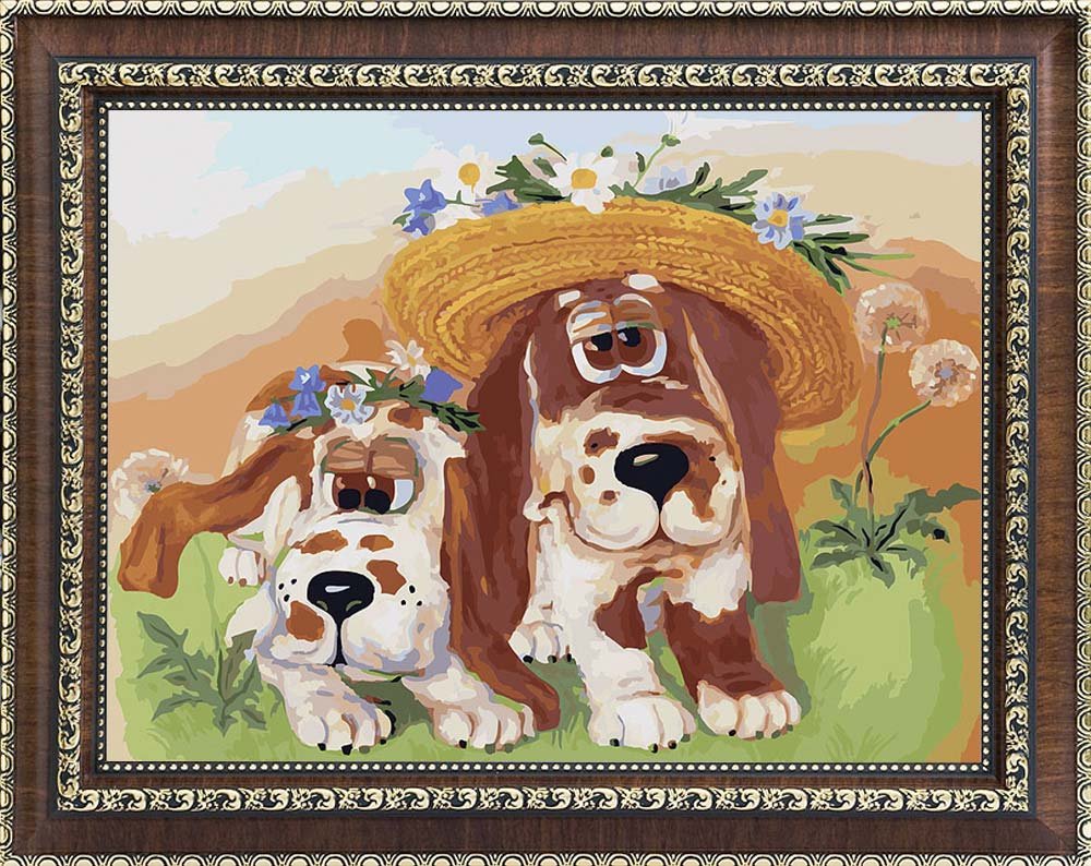 Собака в букткеп вектор