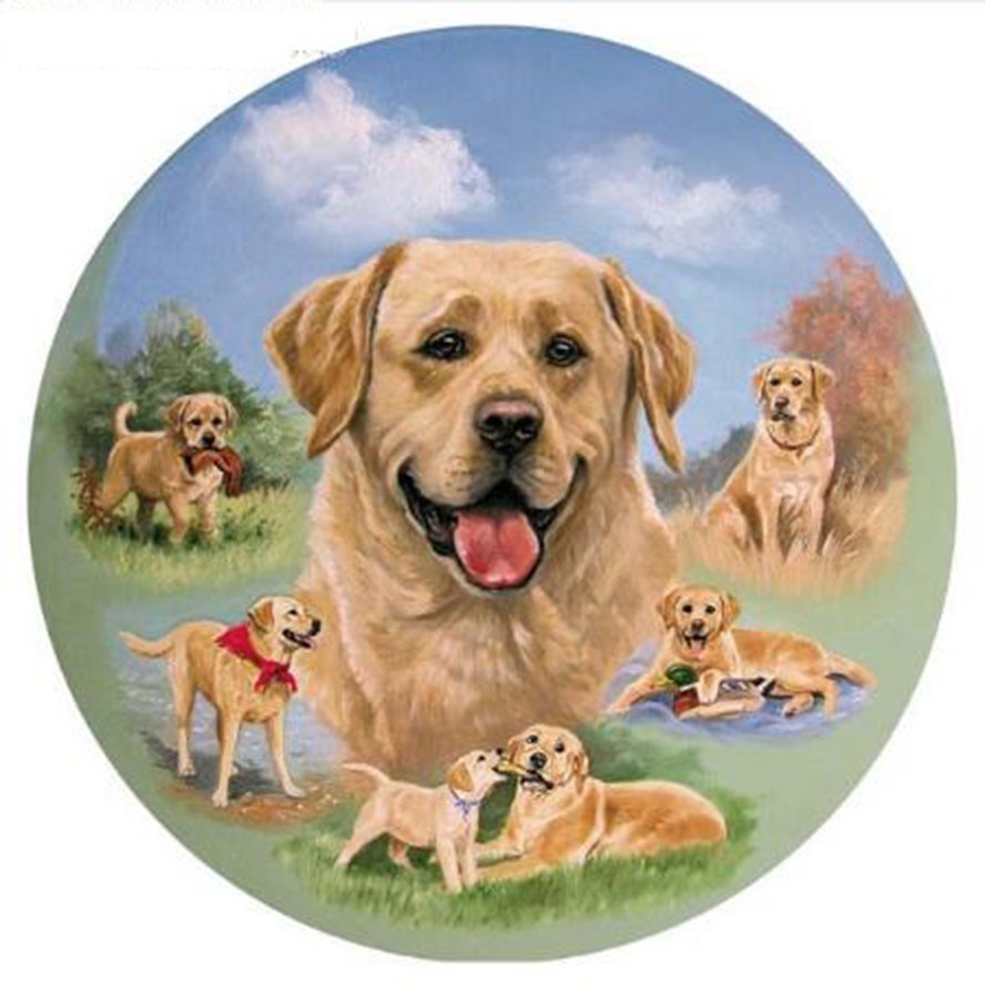 Картина щенок