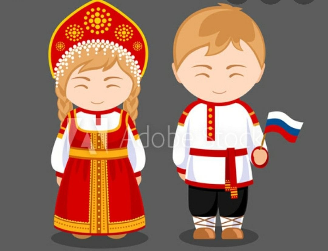 Рисование девочка в национальном костюме