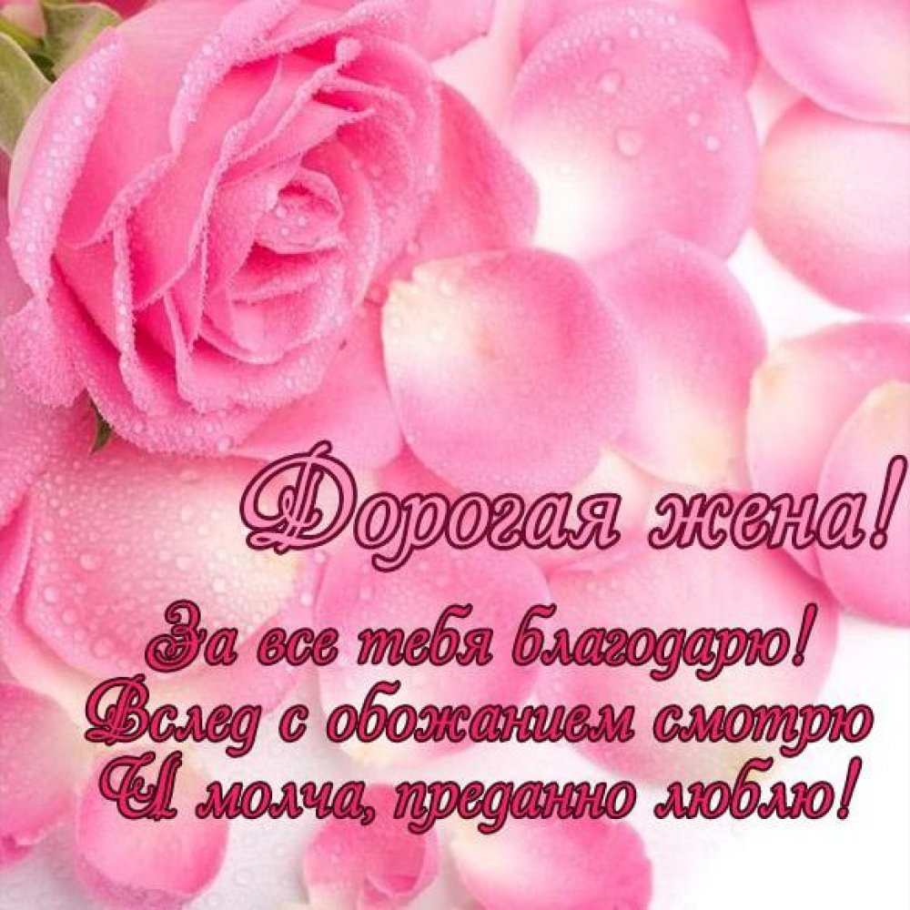 Открытка любимой супруге