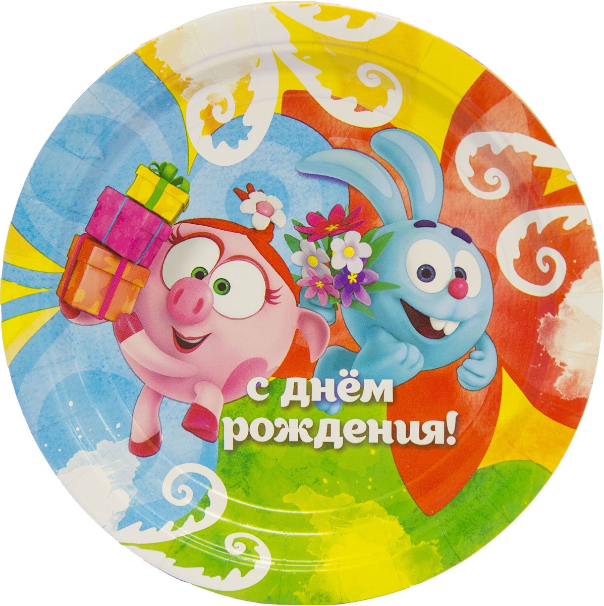 Тарелки Смешарики одноразовые