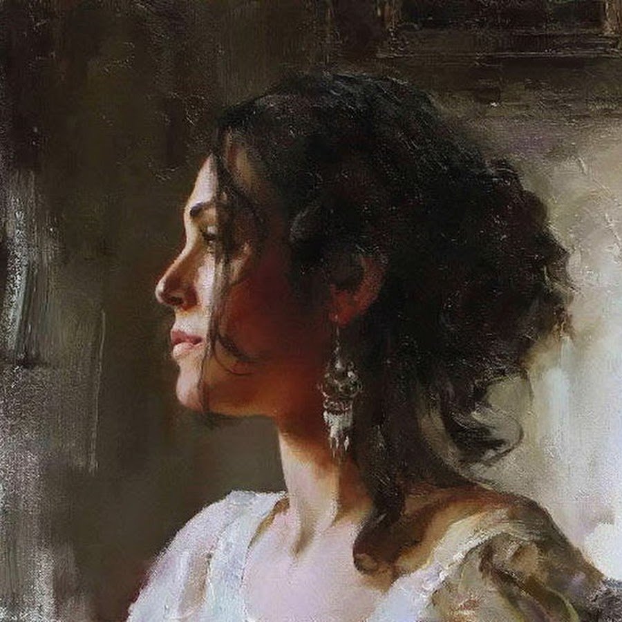 Художники Михаил и Инесса Гармаш женский портрет