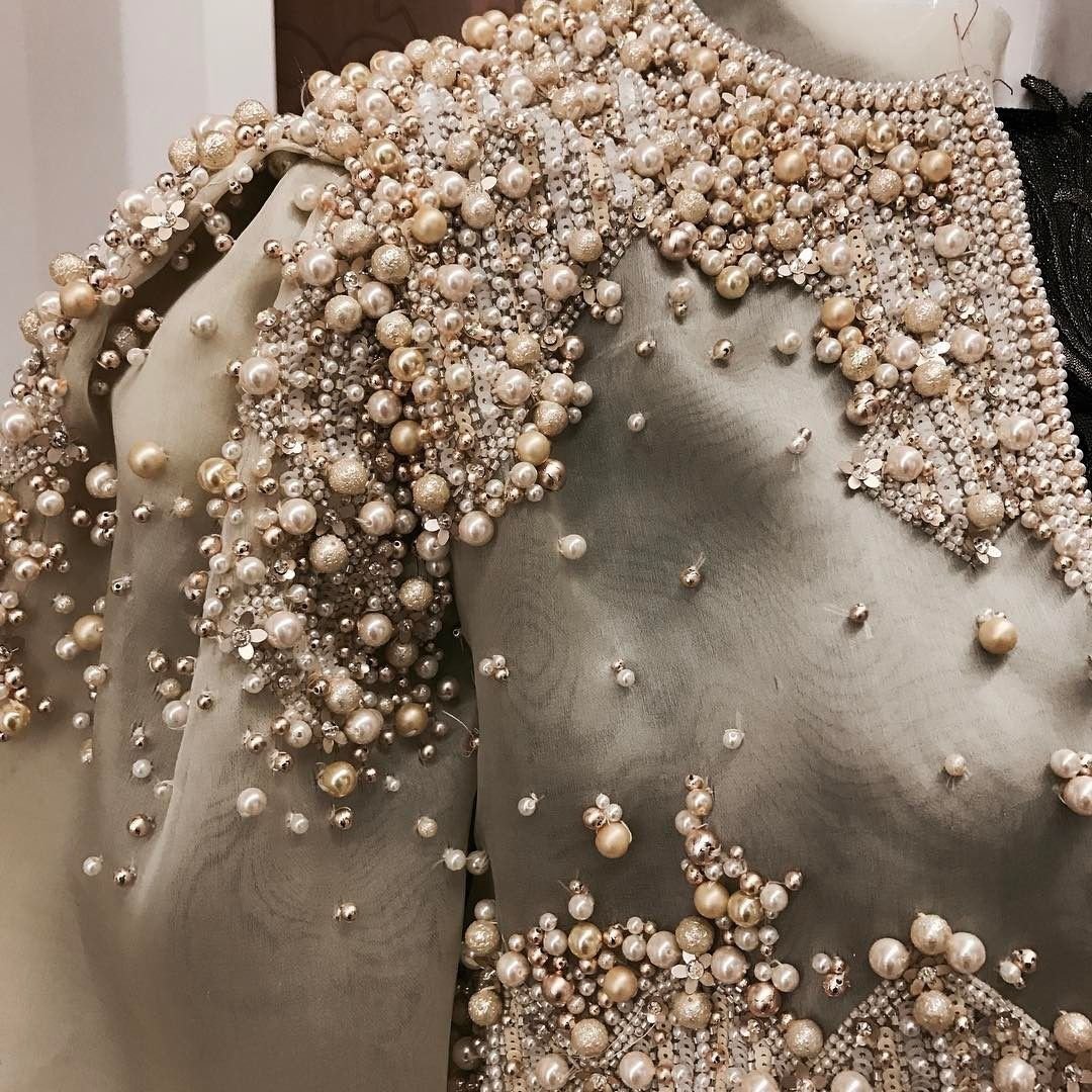 Декор одежды бисером