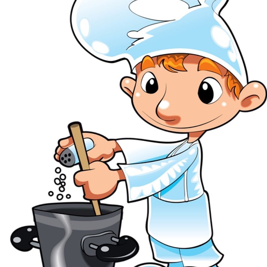 Повар с поварешкой