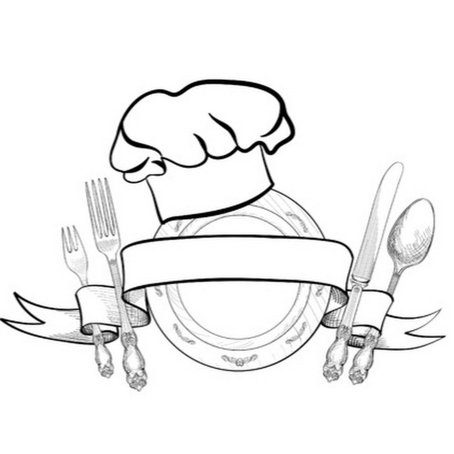 Логотип нож вилка повар