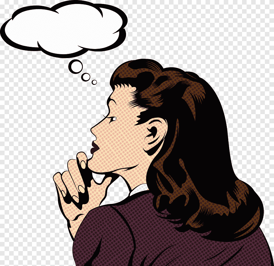 Человек думает арт