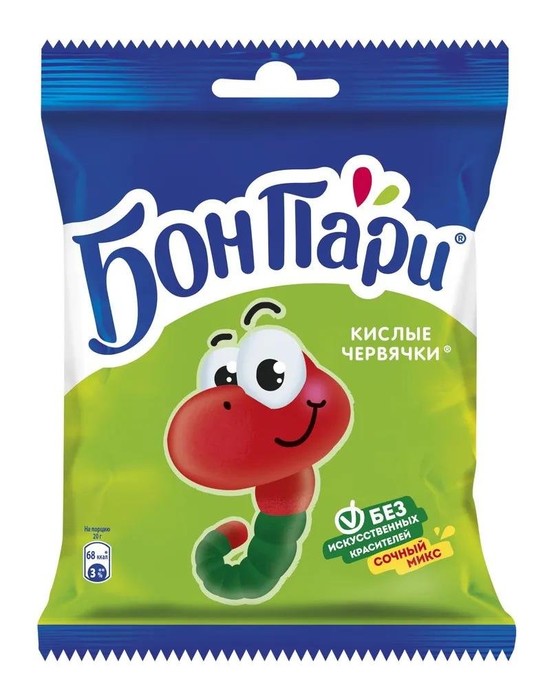 Мармелад Бон пари кислые червячки 75г