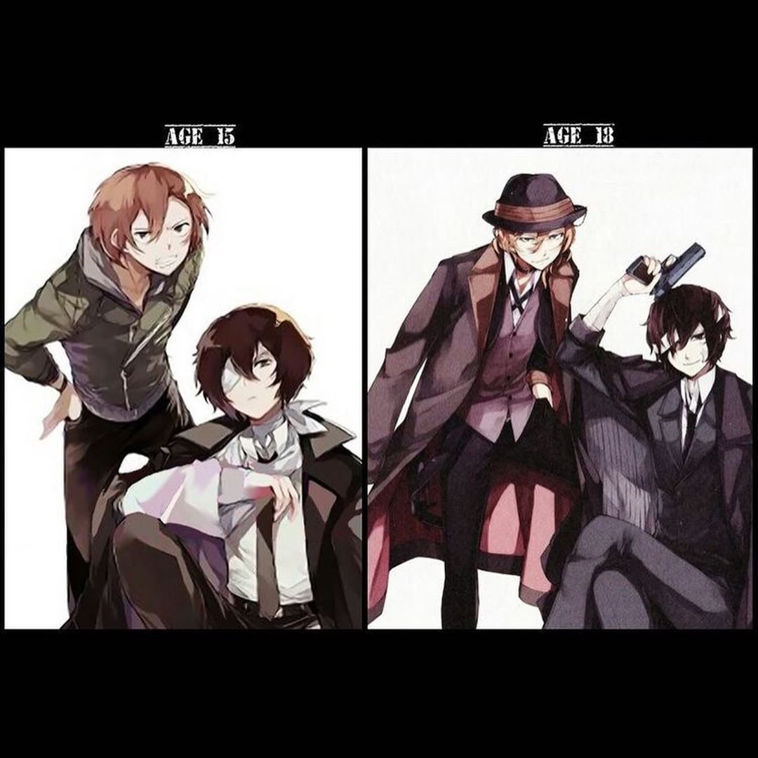 Великий из бродячих псов Дазай и Чуя 15 лет