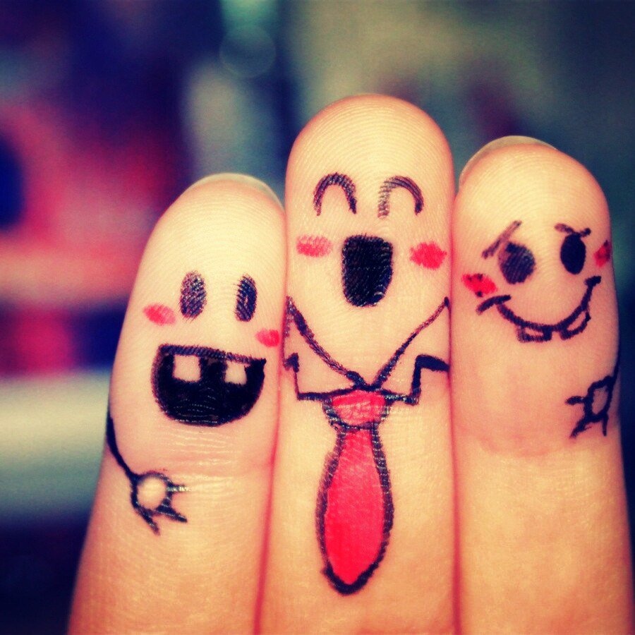 Человечек с пальцем