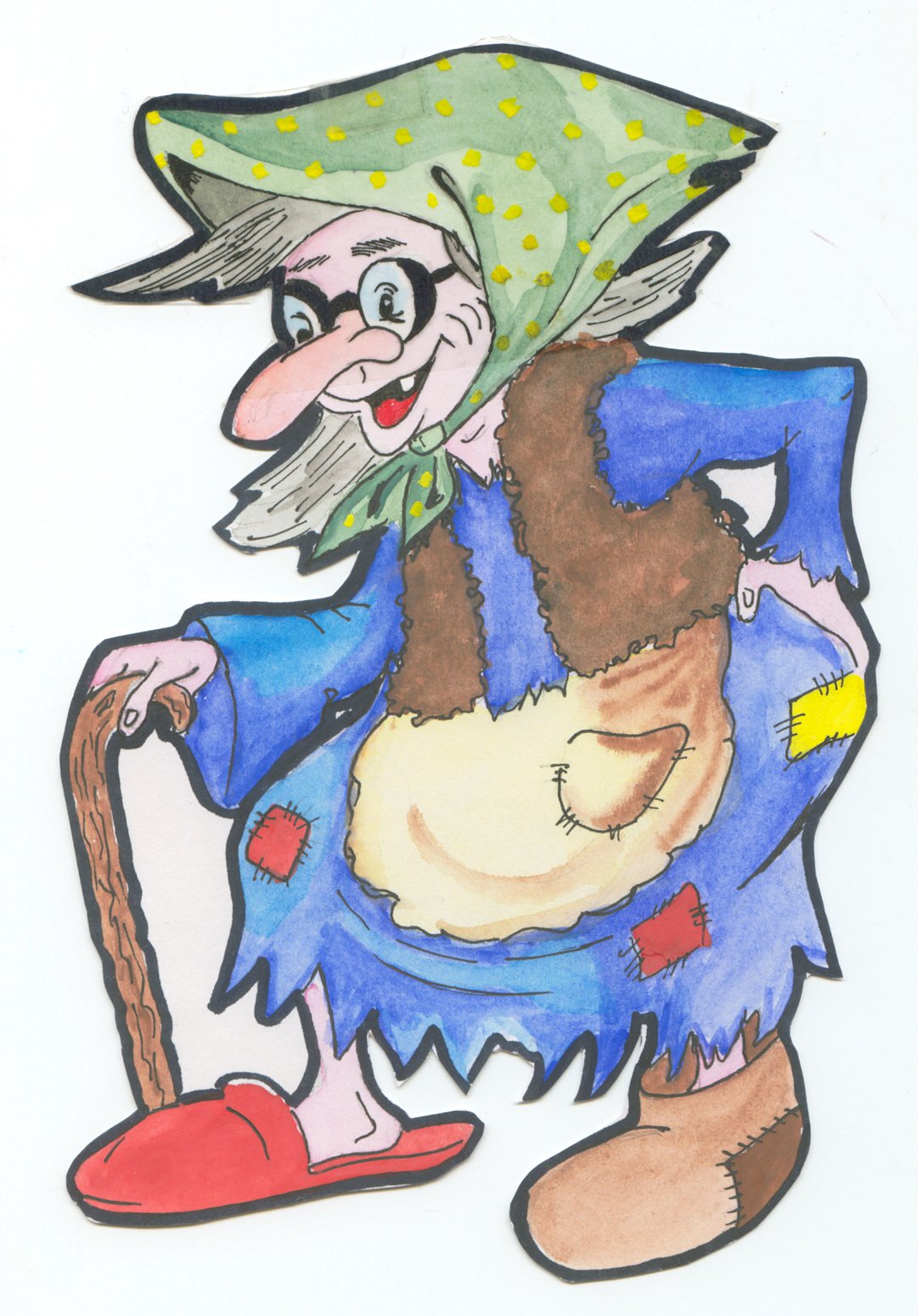 Изображение бабы яги в рисунках