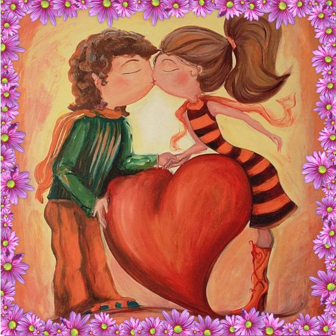 Мультяшные влюбленные
