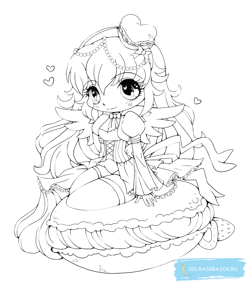 Раскраски Чиби