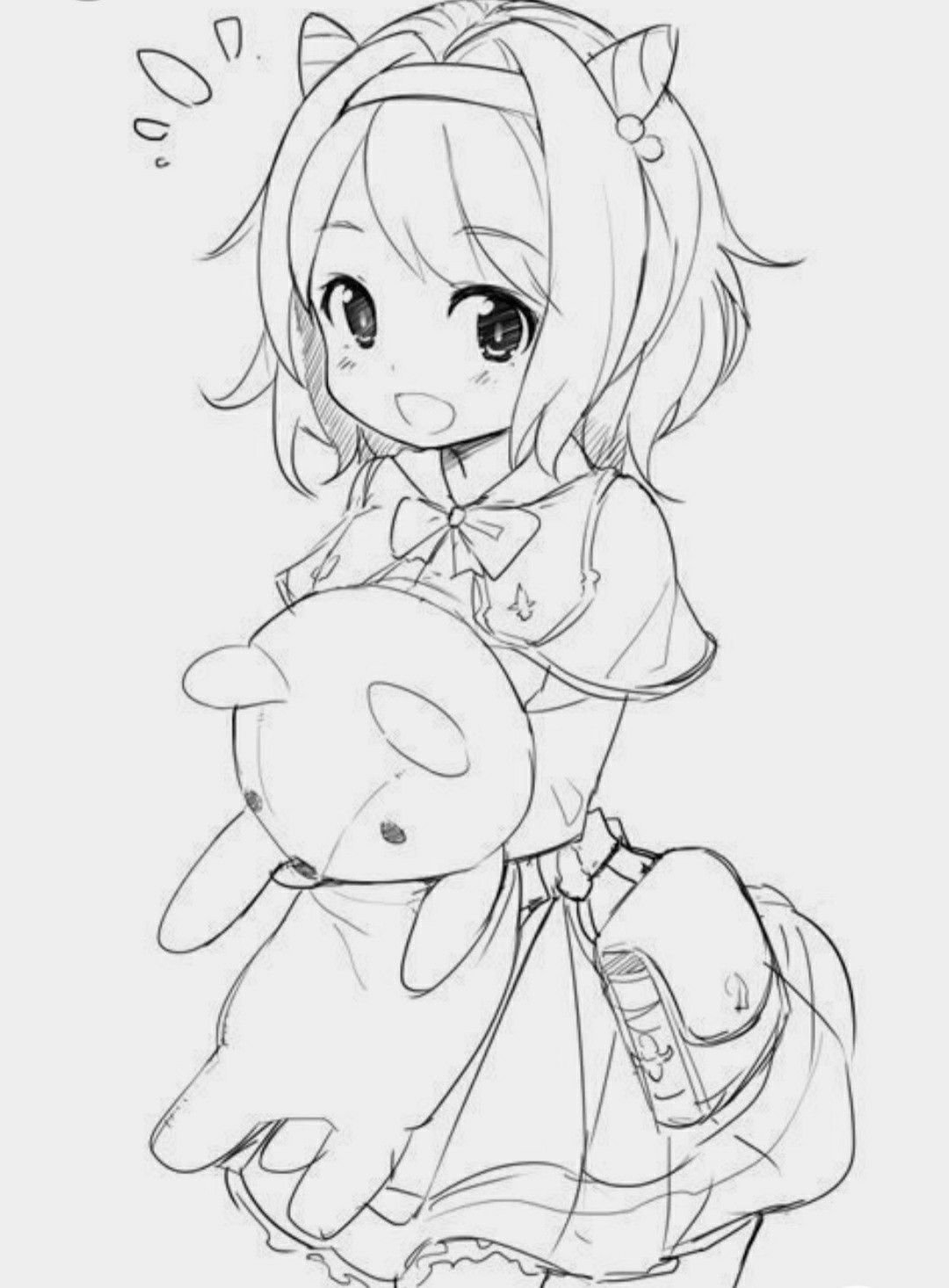 Хатсуне Мику раскраска Чиби