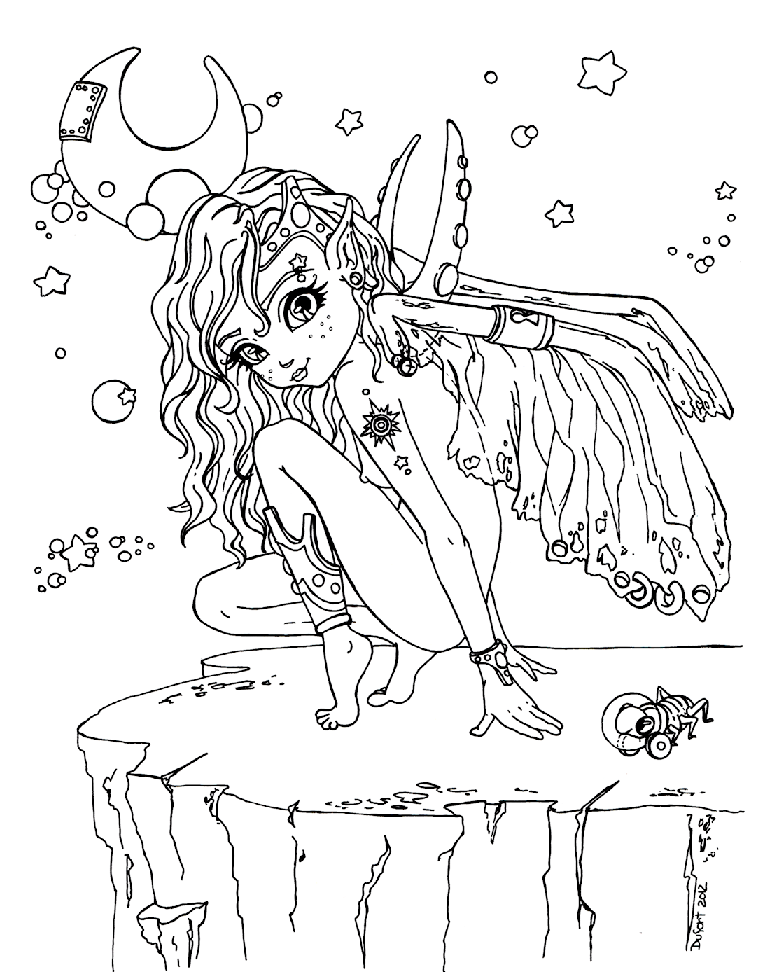 Раскраски аниме ведьмочки