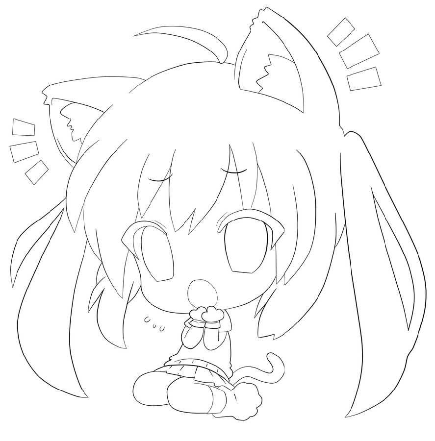 Сейлор Мун чёрно-белый