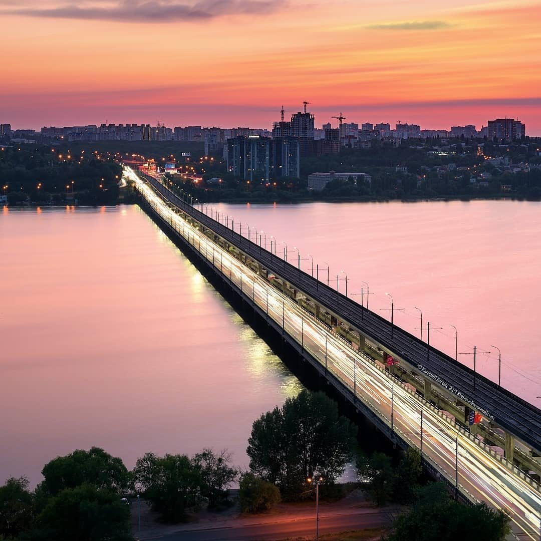 Северный мост Воронеж панорама