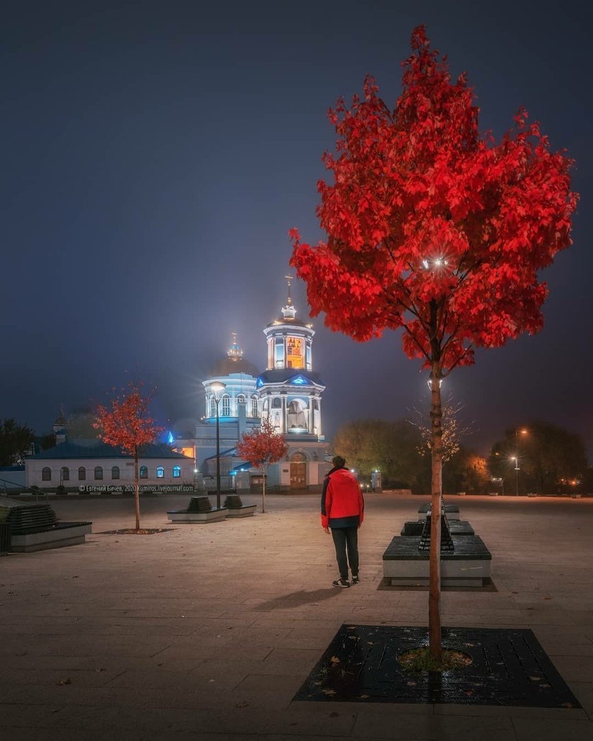 Осень Покровский храм Воронеж