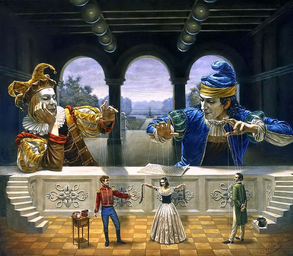 Художник Майкл Шеваль театр абсурда