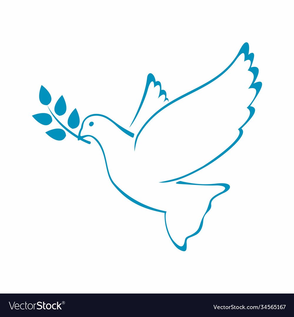 Голубь мира картинка шаблон