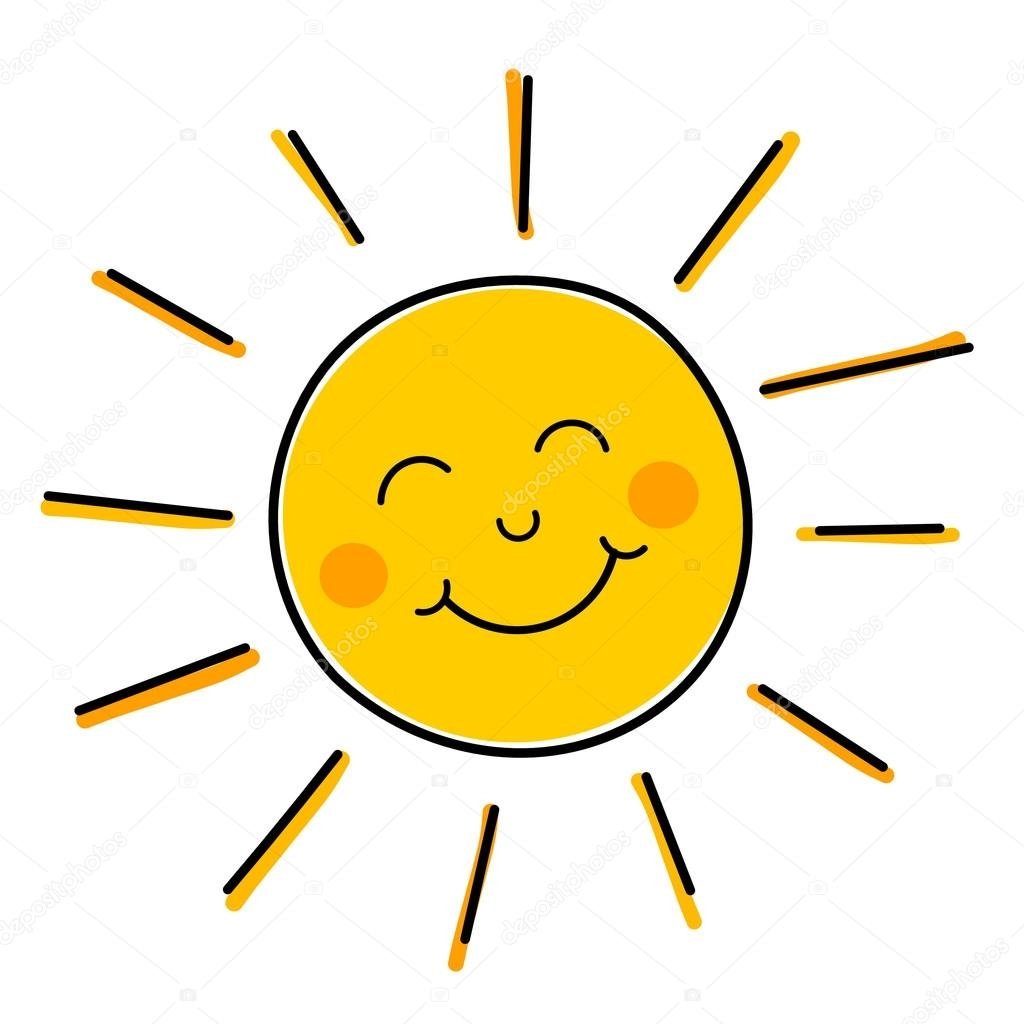 Солнце с небольшими лучиками