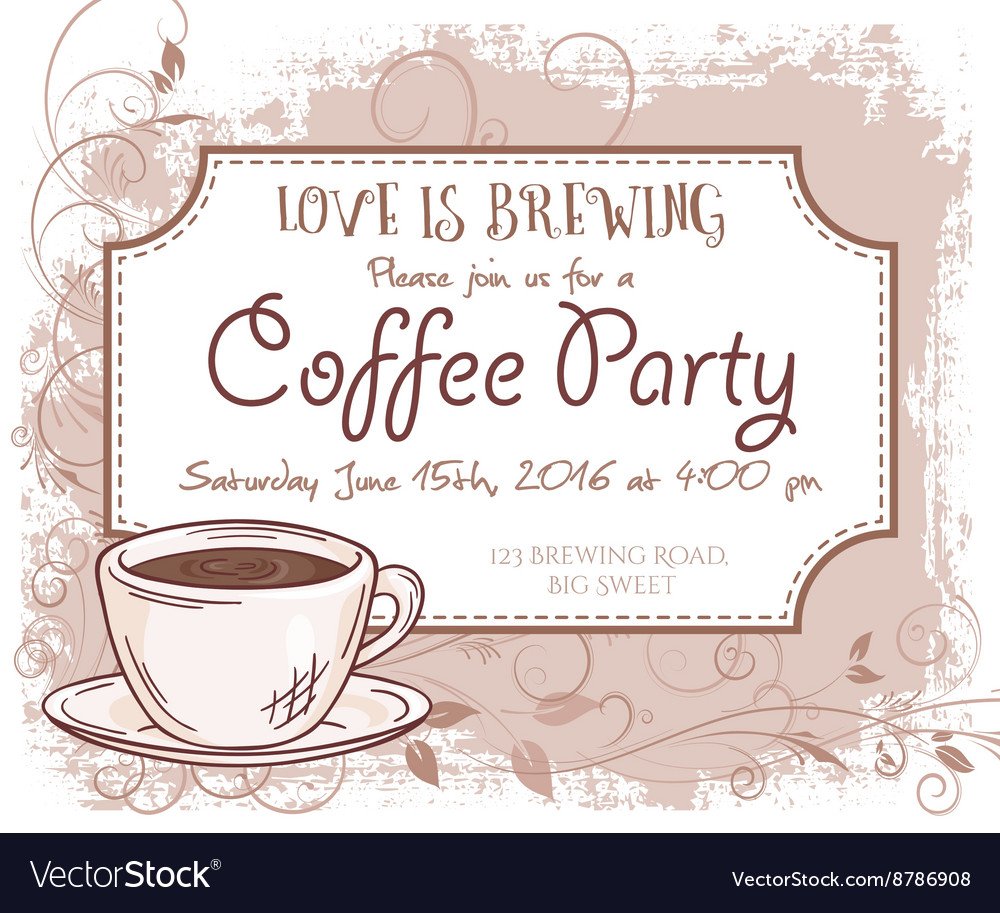 Пригласительный на кофе