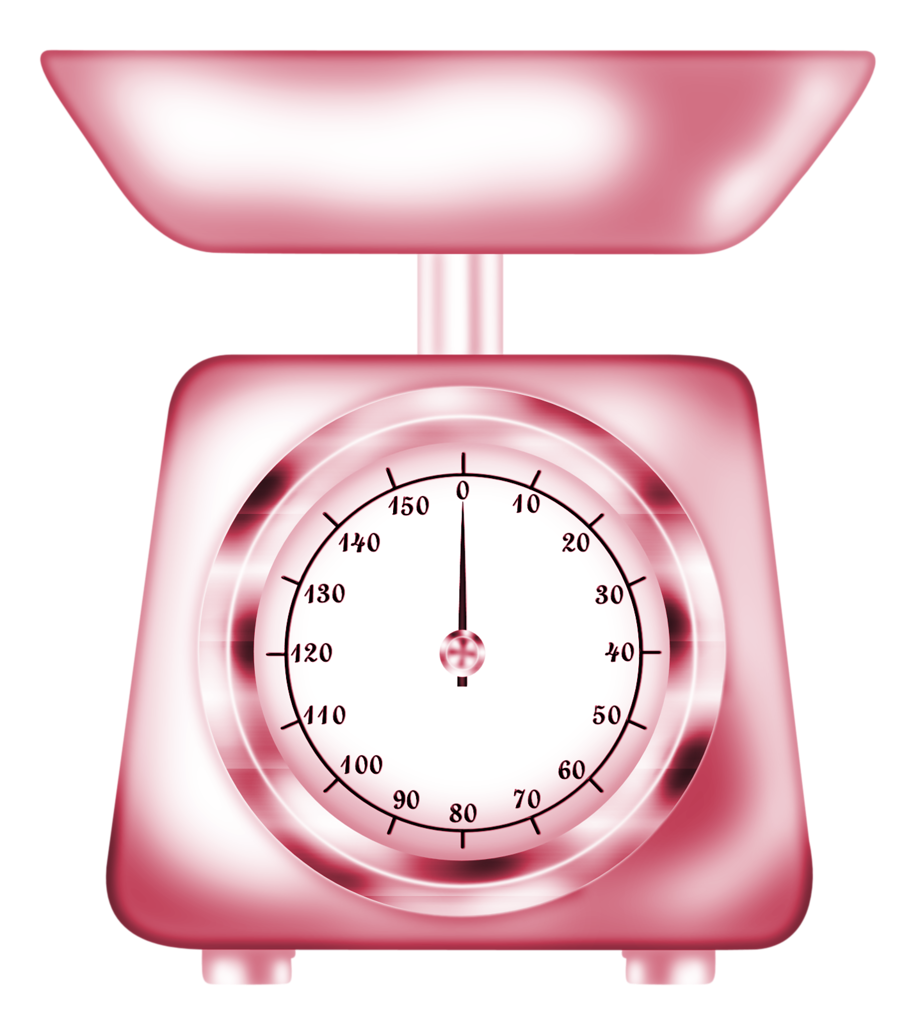 Весы детские розовые