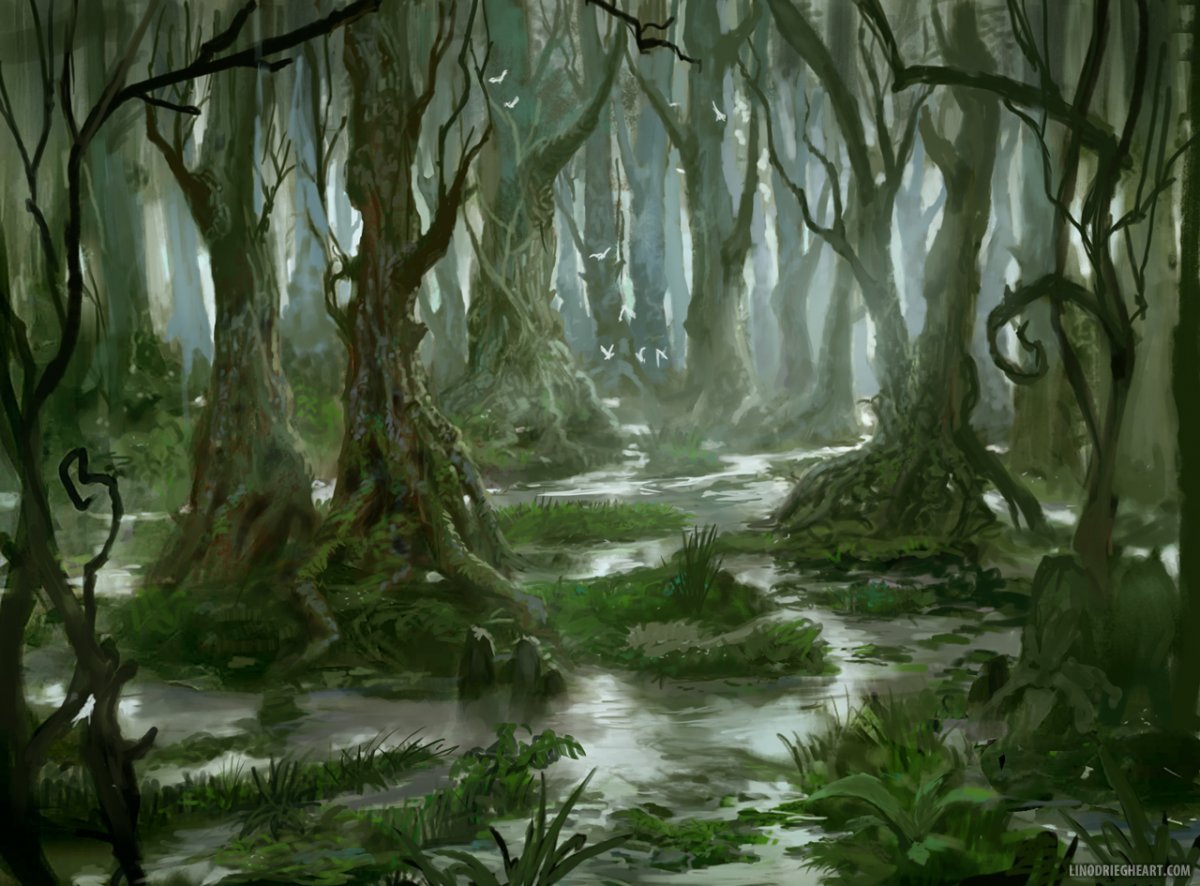 Лес ДНД арт