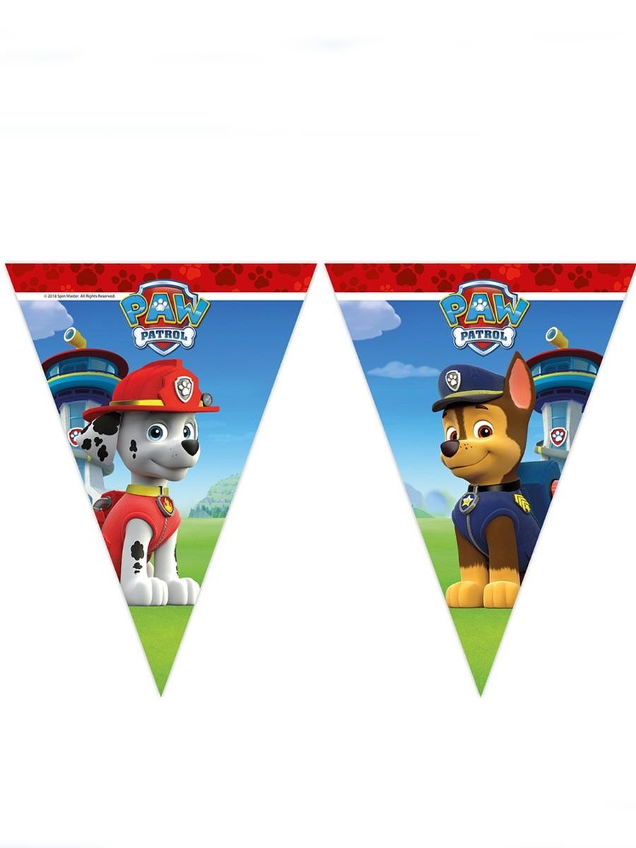 Гирлянда флажки с Щенячий патруль