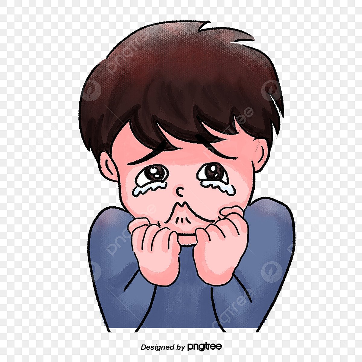 Плачущий ребенок мультяшный