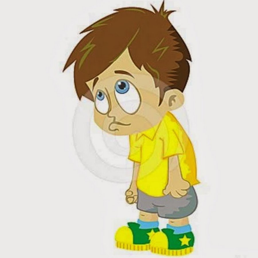 Грустный мальчик мультяшный