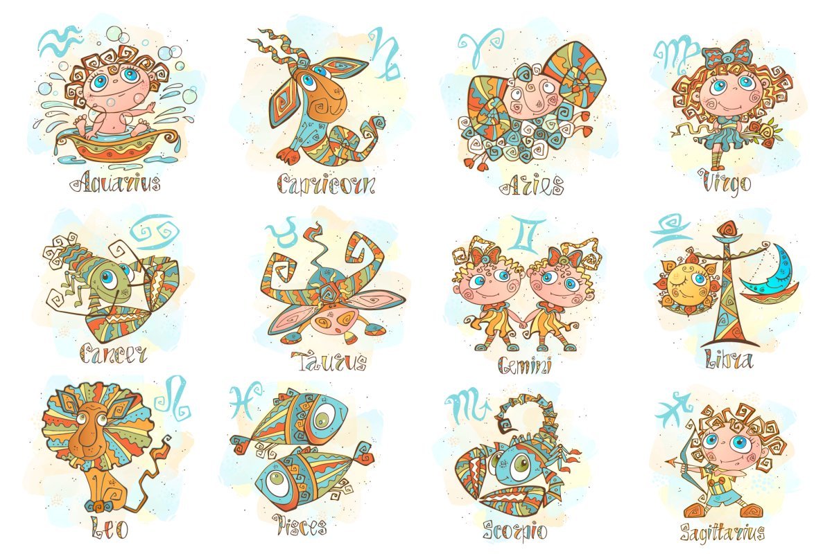 Значки знаков зодиака