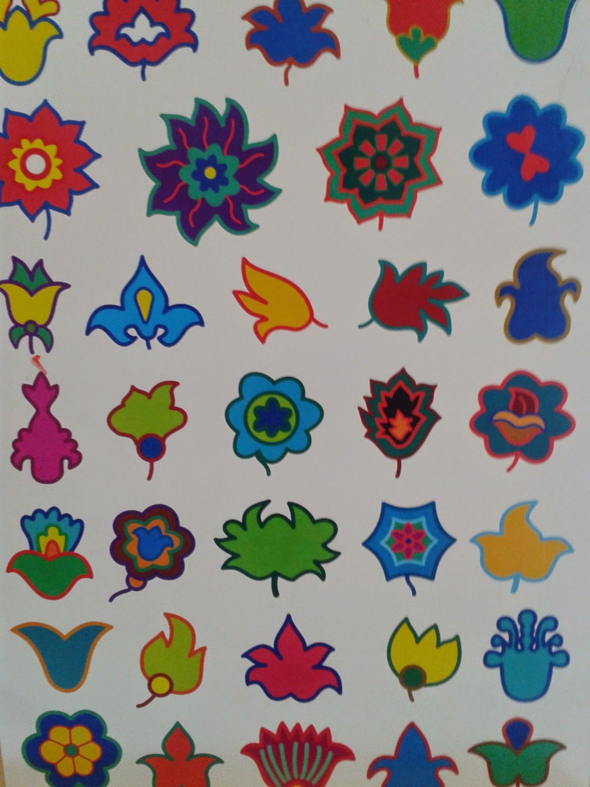 Татарский национальный орнамент тюльпан