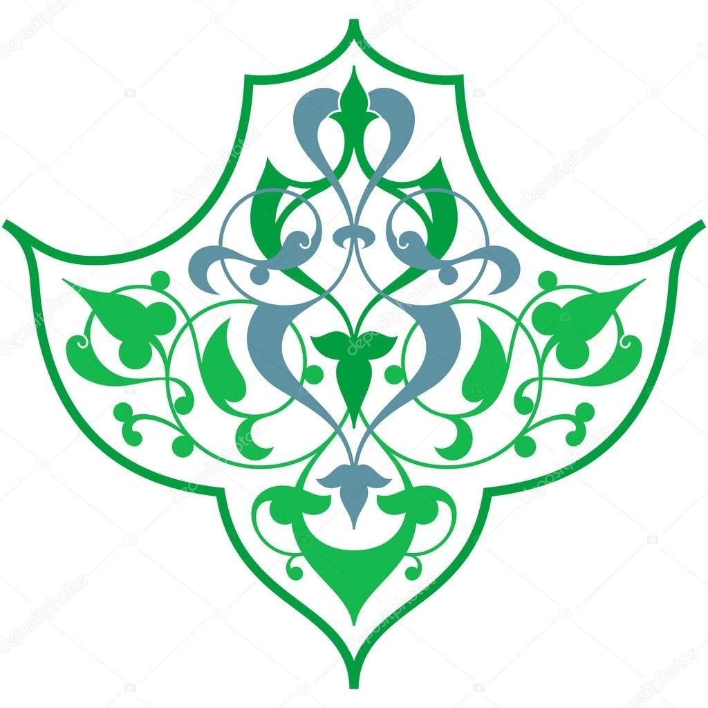 Цветочно растительный орнамент татарский