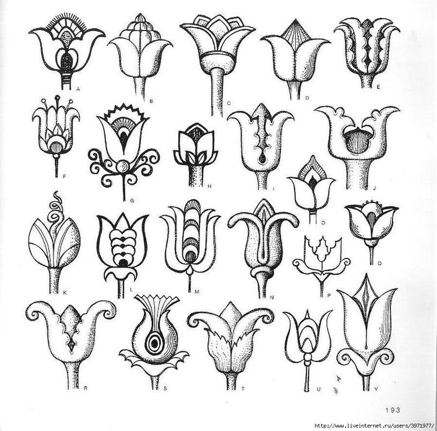 Татарский орнамент Лотос