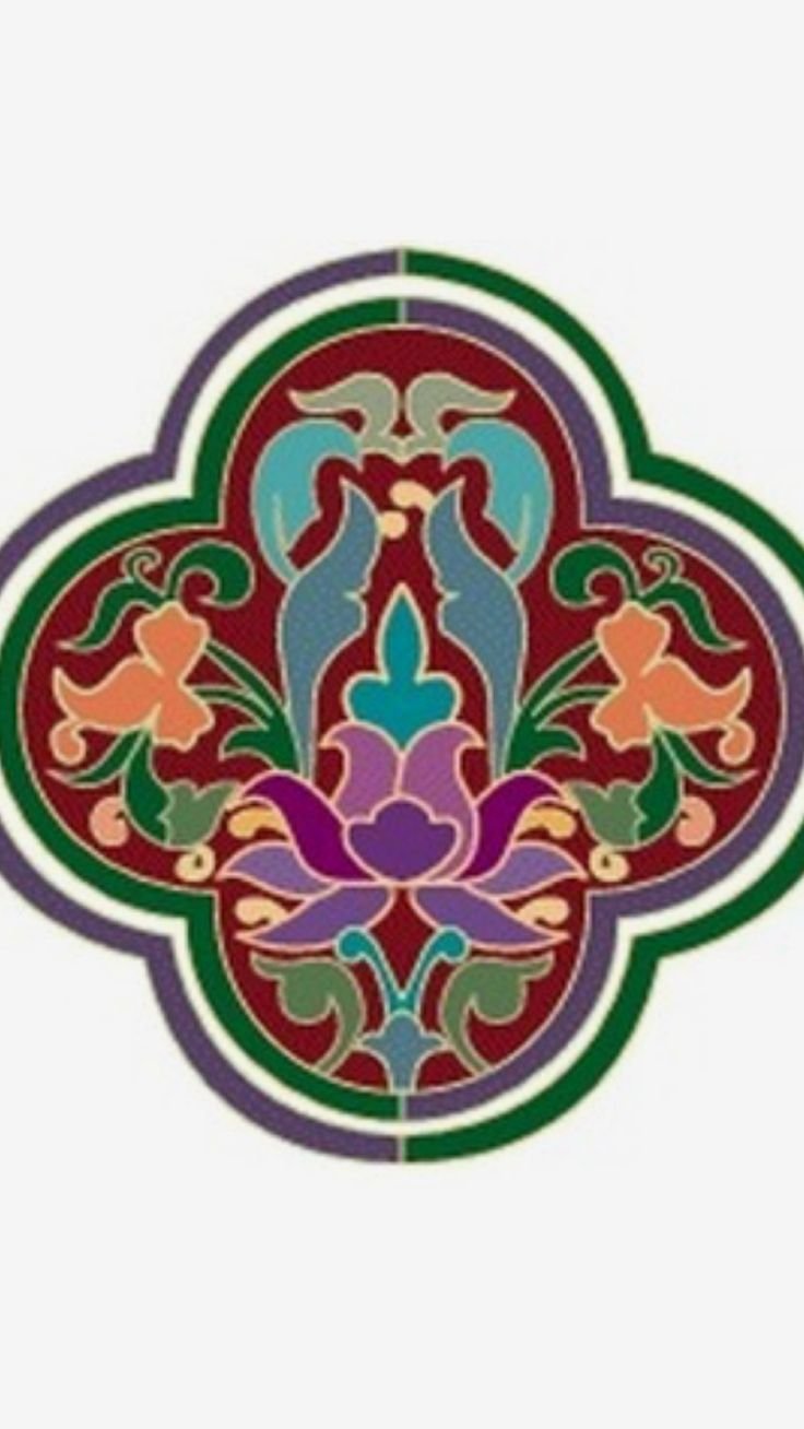 Татарский орнамент тюльпан