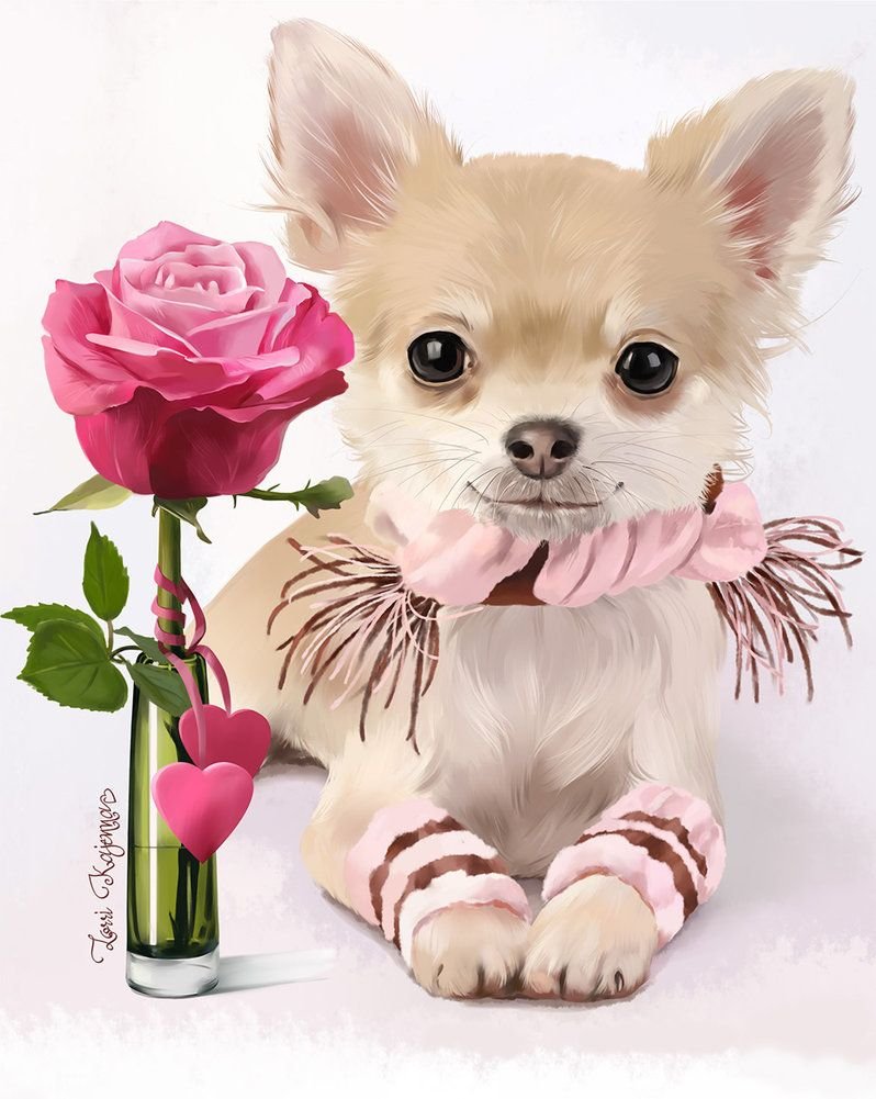 Мопс с пончиком