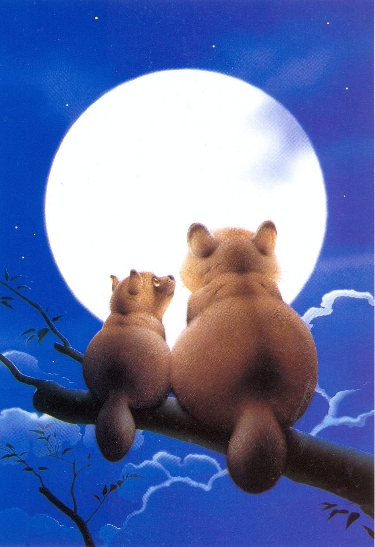 Кошки японского художника Макото Мурамацу