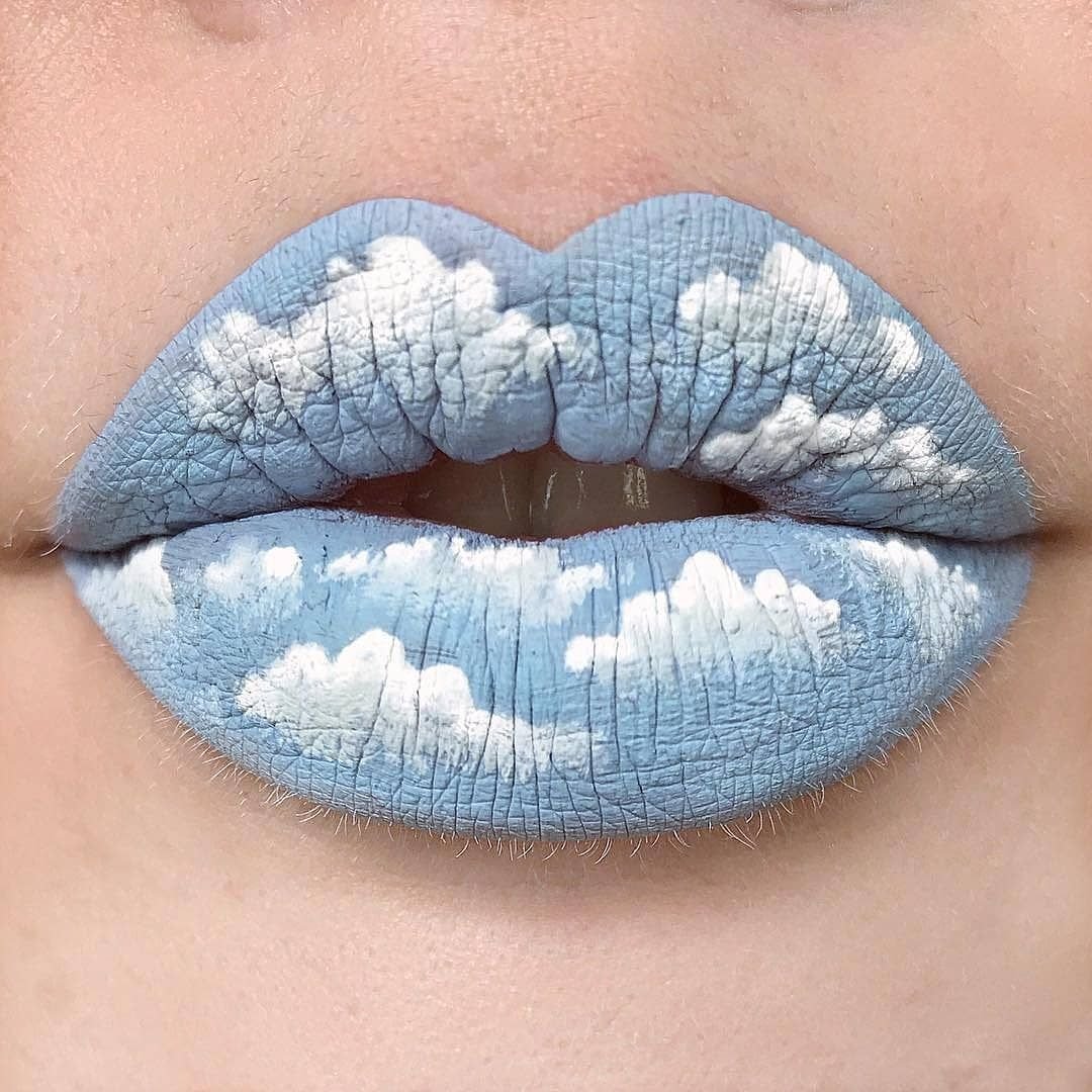 Креативный макияж губ