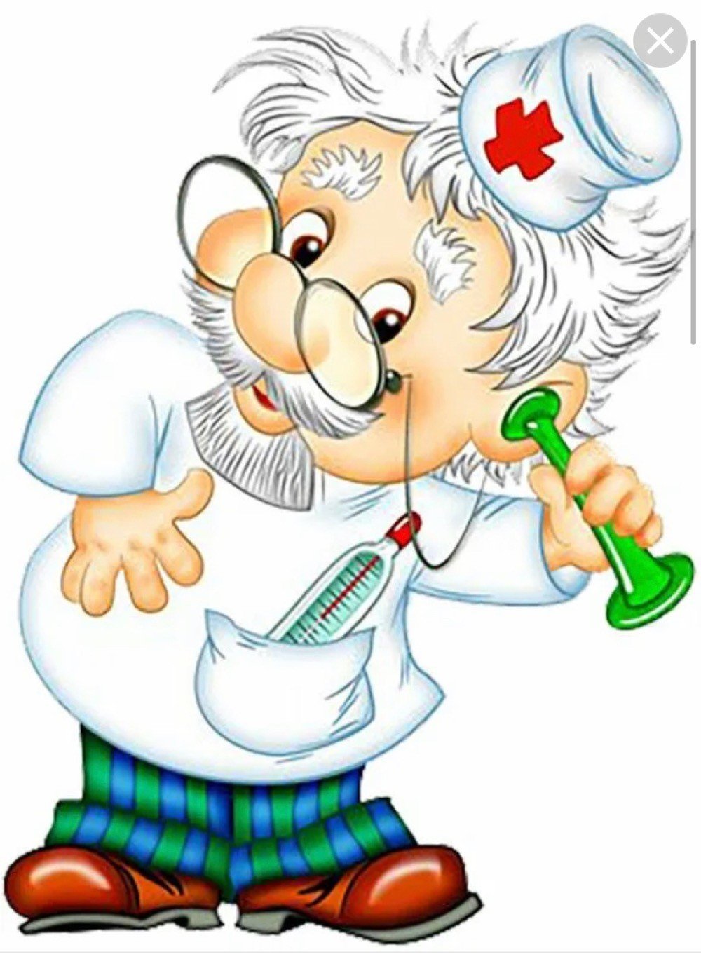 Доктор Айболит на прозрачном фоне