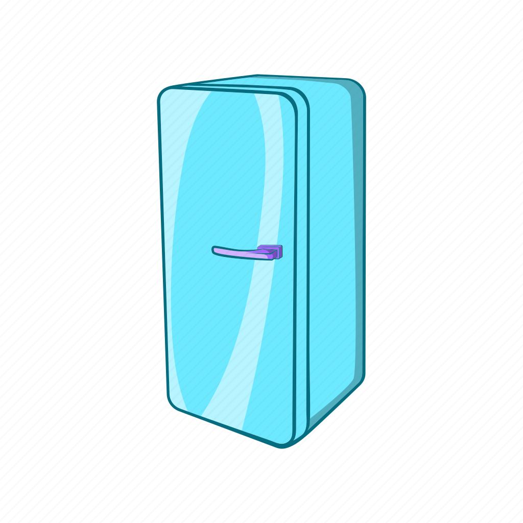 Холодильник в мультяшном стиле