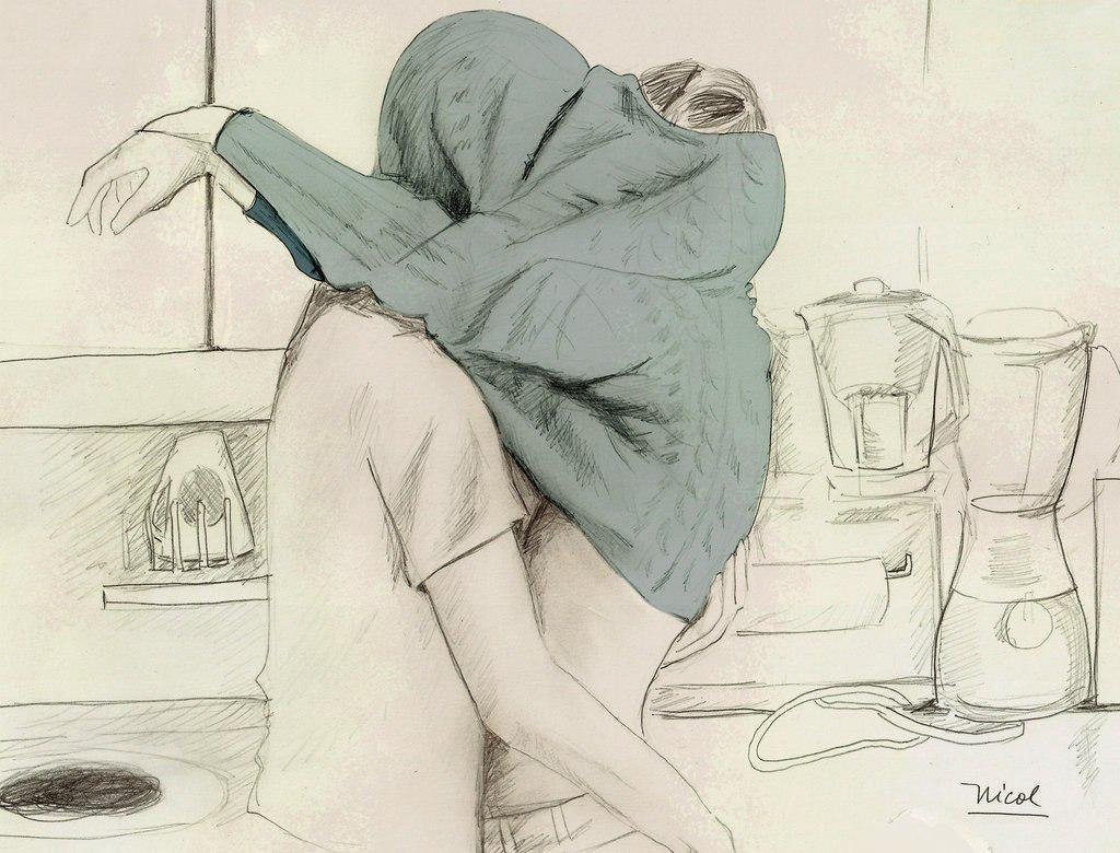 Влюбленные рисунок карандашом