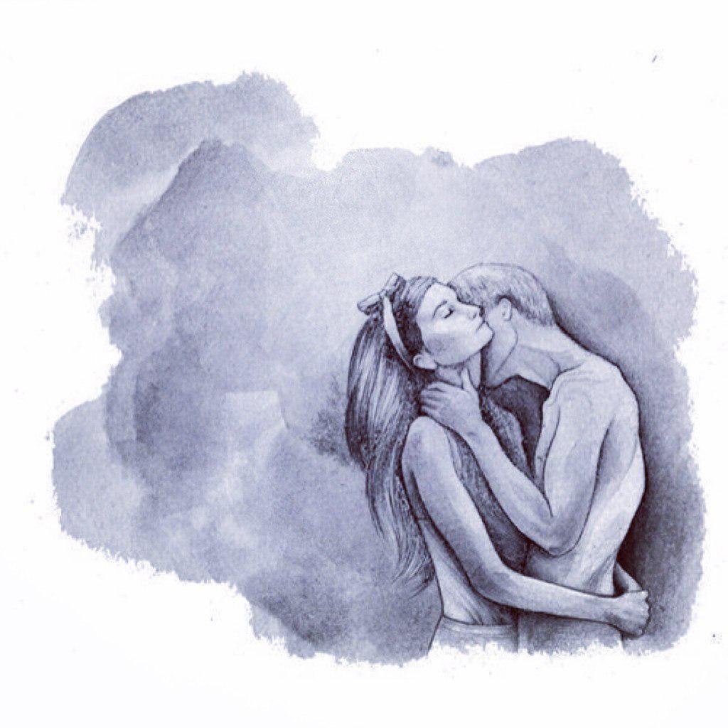 Мужчина и женщина рисунок карандашом