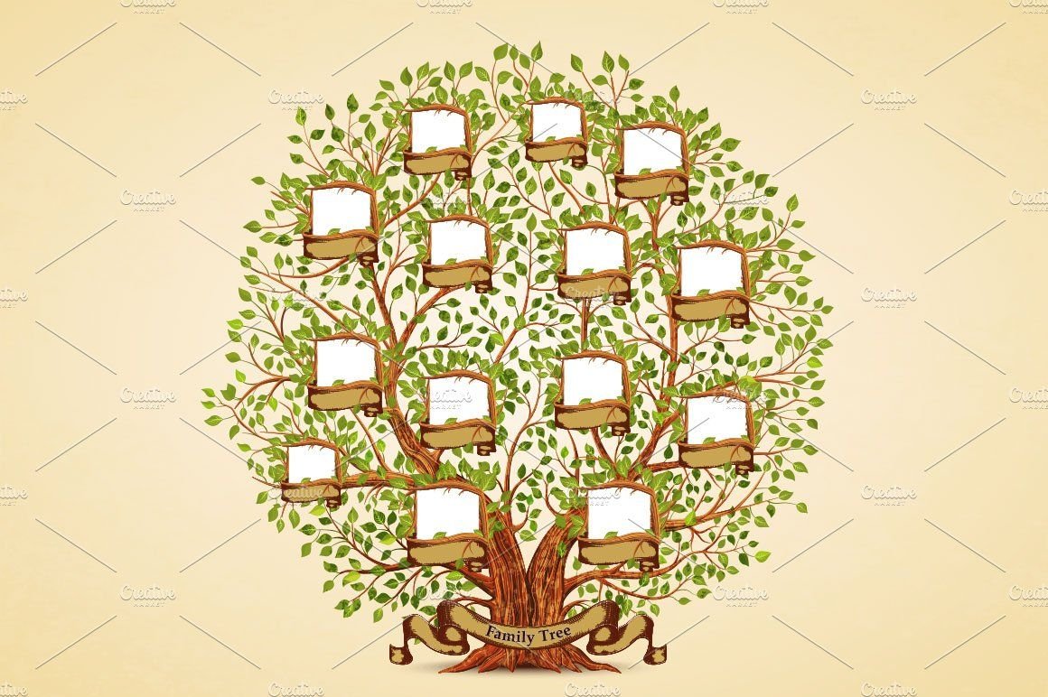 Рамка дерево вектор