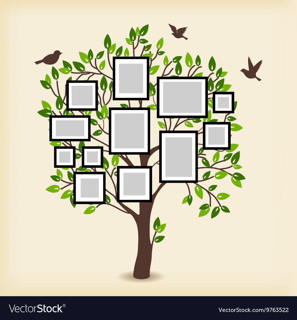 Рисунок семейный портрет дерево