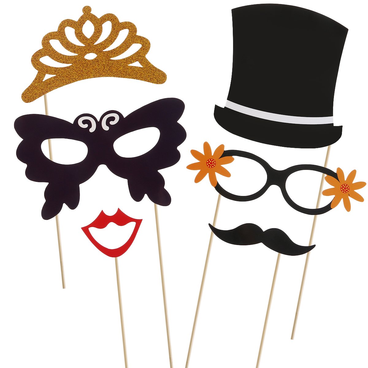 Карнавальная маска на палочке