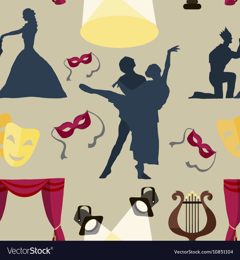 Театральные атрибуты иллюстрация